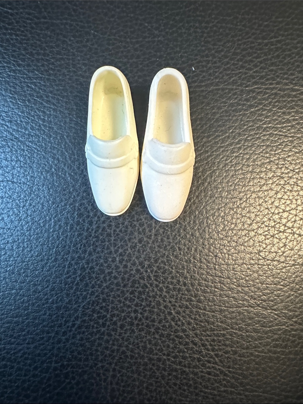Vintage 1960s Barbie Ken White Dress Shoes Loafers Japan